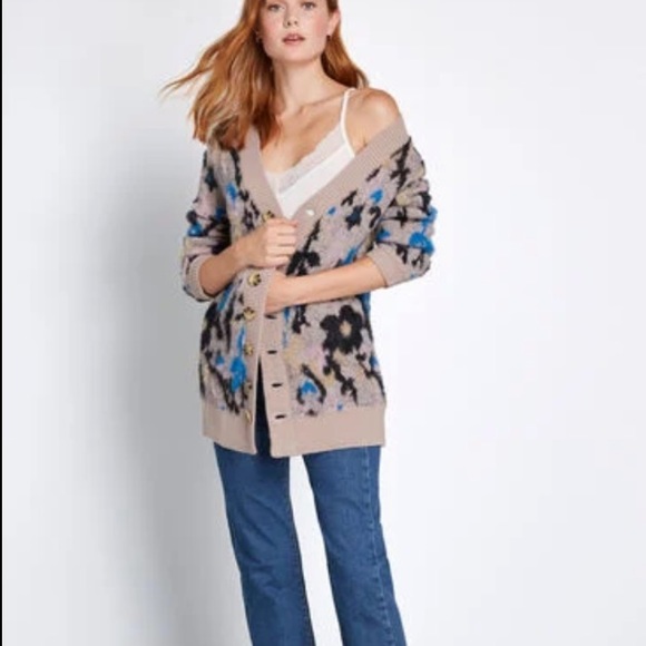 Modcloth A Fuzzy Feeling Oversized Cardigan - Picture 2 of 16